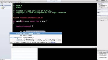 Objective-C for noobs - 3: NSLog