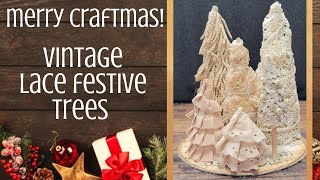 Vintage Lace Festive Trees