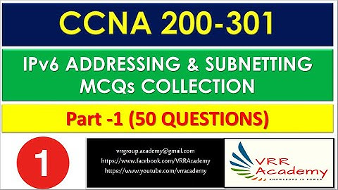 CCNA 200-301 IPv6 ADDRESSING & SUBNETTING MCQs COLLECTION - Part 1