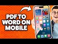 How To Convert Pdf To Word Document On iPhone 2025 (Step-By-Step Tutorial)