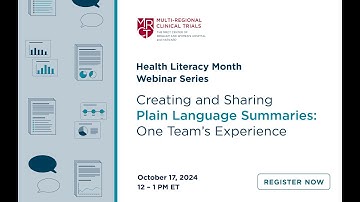 Creating and Sharing Plain Language Summaries: One Team’s Experience