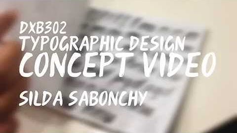 DXB302 Process Video #TypeDesignQUT_2015