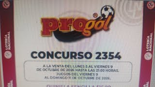 Progol 2354 Results