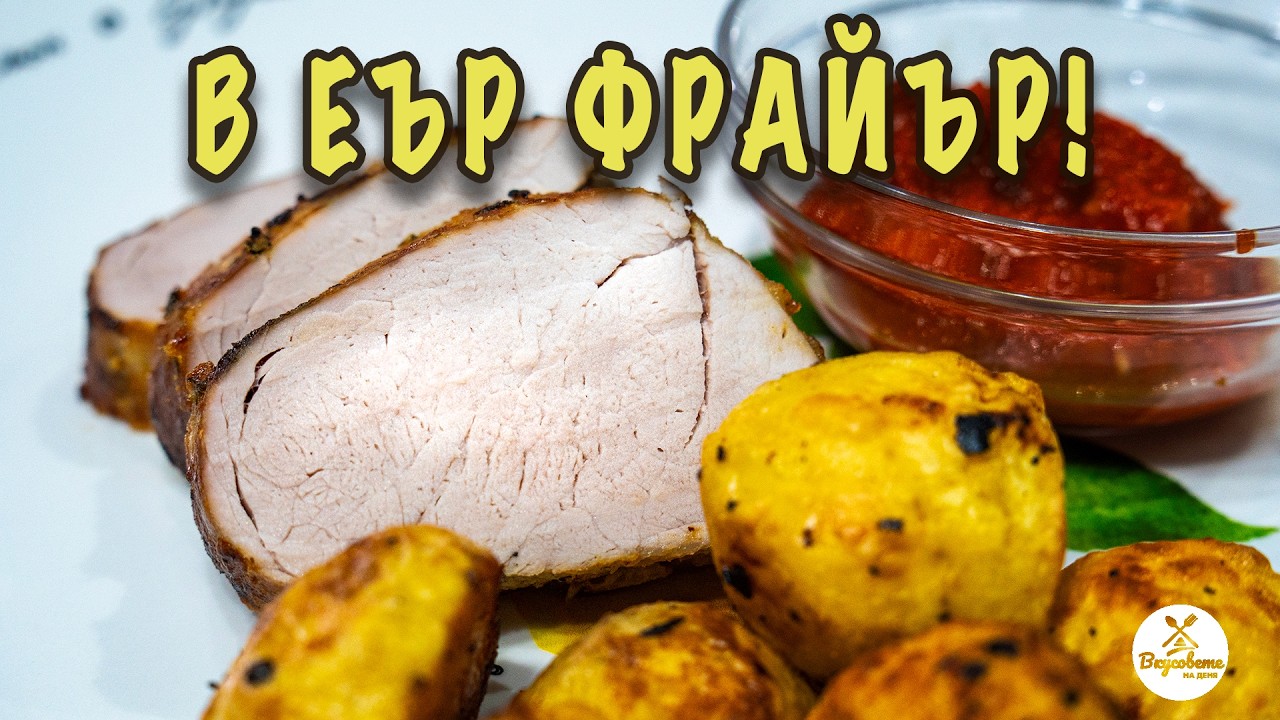 Тайната за перфектното свинско бонфиле в ЕЪР ФРАЙЪР! (+ гарнитура)