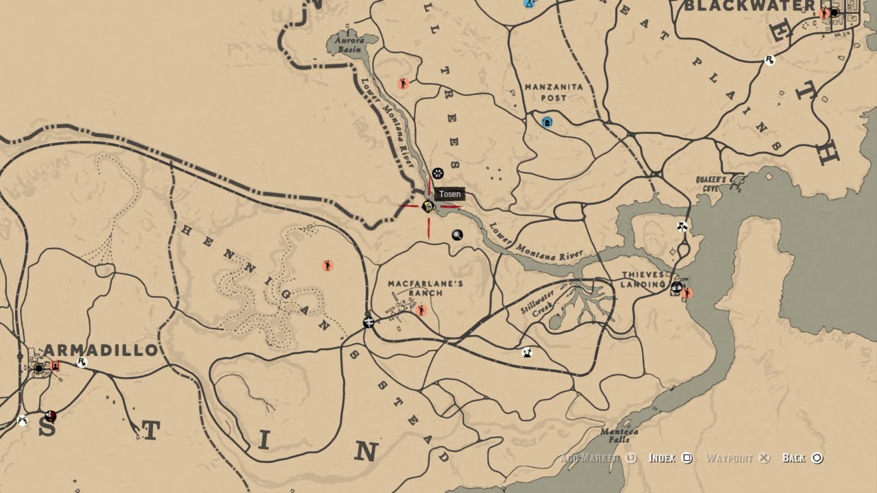 Red Dead Redemption 2 "Hennigan's Stead (North) Treasure Map" - YouTube