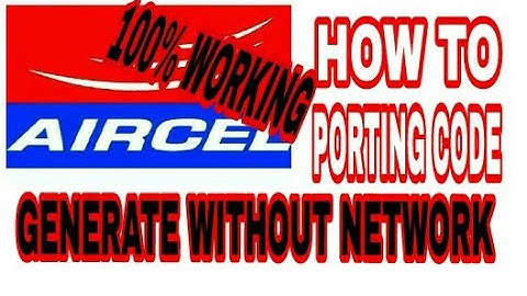 How To PORT Aircel To Other Without Network| बिना NETWORK के Aircel से कैसे PORT करें| G&T Advice