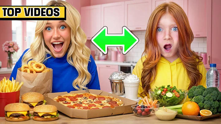 CRAZiEST SiBLiNGS SWAP DiETS for 24 HRS!! 🍔🥗 | Not Enough Nelsons