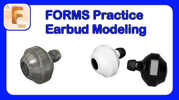 Fusion 360 Forms Mastery Part 36 - Modeling Practice - Creating Ear Buds with #Forms #Fusion360