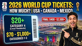 FIFA World Cup 2026 Ticket Prices Explained! (USA, Canada & Mexico)