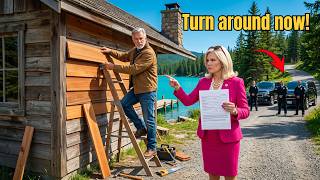 HOA Karen Sent Security to Stop Me Restoring My $7.8M Lake Cabin — They Didn't Know I Owned the Road