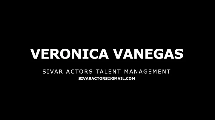 Veronica Vanegas Demo Reel 2021 - Sivar Actors