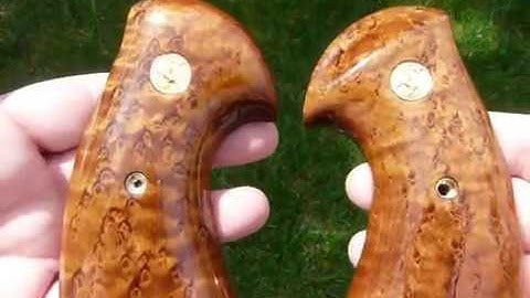 Culina Roasted Birdseye Maple Target Grip for Colt Python