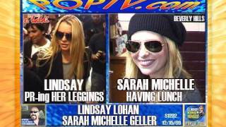 LINDSAY LOHAN & SARAH MICHELLE GELLER @ e baldi