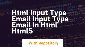 Html input type email input type email in html html5
