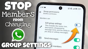 How to Stop Members From Changing WhatsApp Group Settings