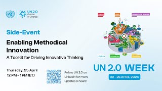 DOS SideEvent: Enabling Methodical Innovation – A Toolkit for Driving Innovative Thinking