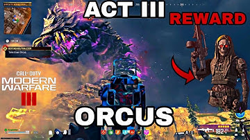 Modern Warfare III Zombies ACT III Final Mission (solo/no commentary) Orcus Boss Fight