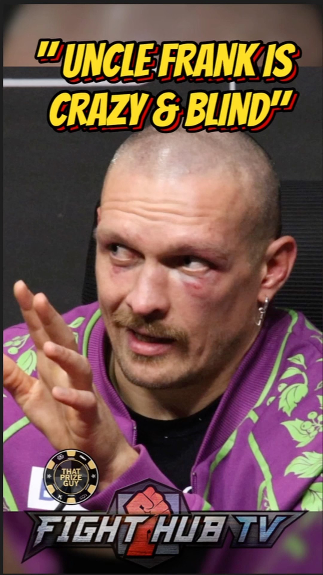 Usyk DISSES Frank Warren; says he's BLIND \u0026 CRAZY for saying Tyson won more rounds!