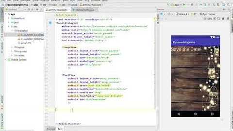 How to create relative layout in Android Studio