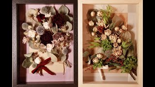 結婚式のブーケをドライフラワーに【額装にリメイク】l'atelier bois floral design