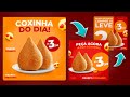 COMO CRIAR ARTE PARA LANCHONETE COM O #CANVA (parte 2) - MODIFICANDO UMA ARTE JÁ FEITA