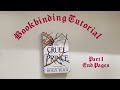 Paperback to Hardcover Bookbinding Tutorial Part 1 (book rebinding)