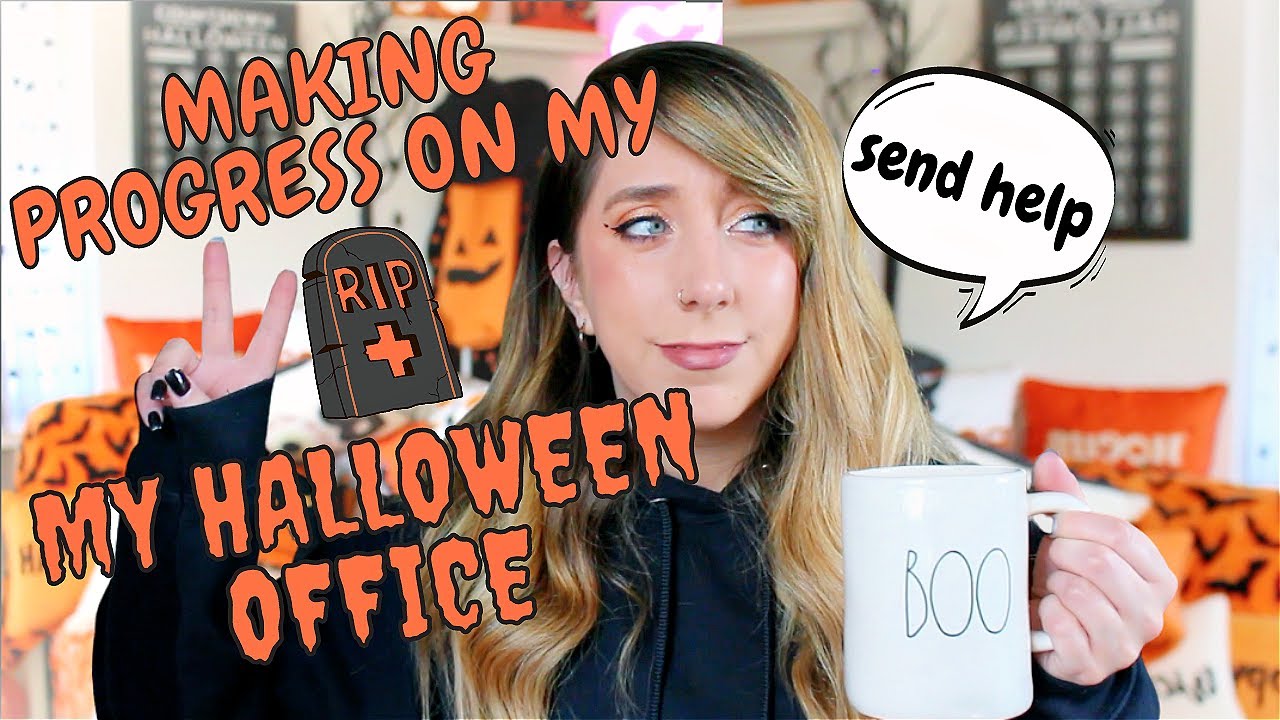 SHARING MY PROGRESS ON MY HALLOWEEN OFFICE, HALLOWEEN DECOR + MY SALEM APARTMENT! | HALLOWEEN HAPPY