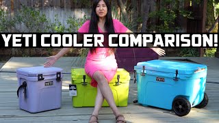Yeti Cooler SIZE Comparison! Tundra Haul vs. Tundra 45 vs. Roadie 24!