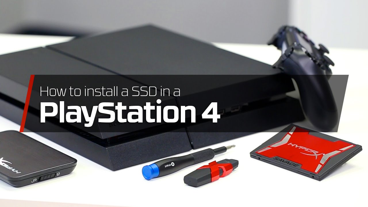 How to upgrade the PS4 with a SSD - HyperX 