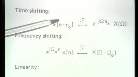 Lecture 11 Discrete Time Fourier Transform in signals and systems by MIT OpenCourseWare