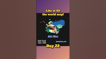 Like to fill the world map! Day 22