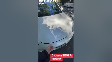 How to CLOSE a #tesla 3 or Y FRUNK #tsla