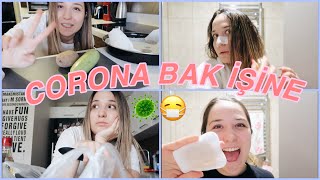 KARANTİNA GÜNLÜKLERİ!😷BENİMLE EVDE TAKILIN! | Yemek, Film, Bakım Zamanı🍳🍴💦