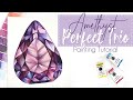 Amethyst Watercolor Tutorial // Beginner Limited Palette Painting // Perfect Trio Painting Tutorial