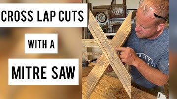 How to cut cross laps with a mitre saw