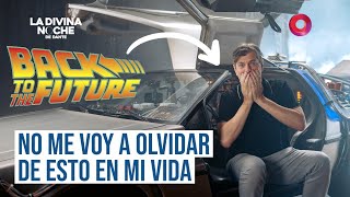 La reacción de Mario Pergolini al viajar en el DeLorean de Volver al Futuro en Los Ángeles con Dante