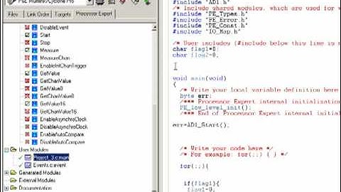 practica adc freescale hcs08