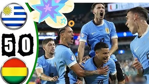 Uruguay Vs Bolivia (5-0) highlights video.