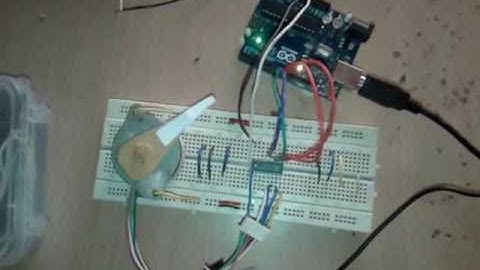 Unipolar stepper motor Arduino library video 2