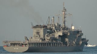 M201115 海上自衛隊 潜水艦救難艦『ちよだ』 由良港出港