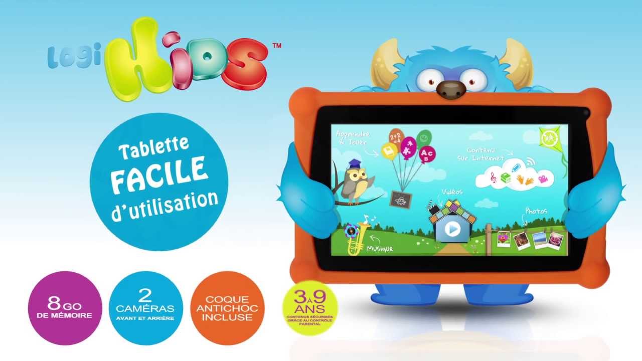 Logikids - Tablette tactile pour enfants - logicom-europe 