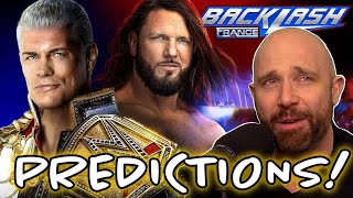 My WWE Backlash France PREDICTIONS