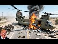 13 Minutes Ago! 4 US Chinook Helicopters Carrying 150 Elite Troops Shot Down by Russia