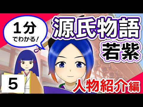 【1分でわかる】若紫〈源氏物語 第五巻〉登場人物を紹介【古典Vtuber／よろづ萩葉】