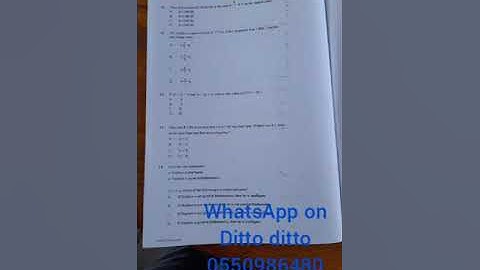 NABPTEX/WASSCE 2022 MATHEMATICS DITTO DITTO