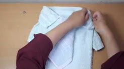 cara melipat handuk menjadi bentuk baju - Durasi: 3.18. 