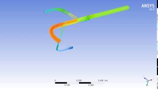 Water Flow Simulation In A Pipe With 3 Outlets Of The Same Diameter