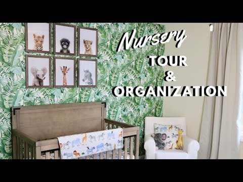 BABY BOY NURSERY DECOR &amp; ORGANIZATION | GENDER NEUTRAL JUNGLE NURSERY TOUR