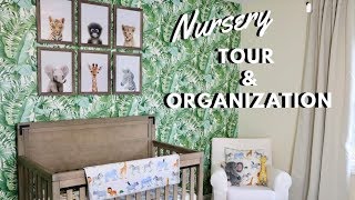 BABY BOY NURSERY DECOR \& ORGANIZATION | GENDER NEUTRAL JUNGLE NURSERY TOUR