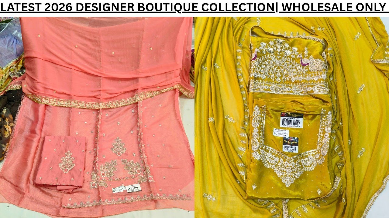 बहुत प्यारे प्यारे cotton और party wear सूट इतने कम रेट में। BOUTIQUE COLLECTION| WHOLESALE ONLY 